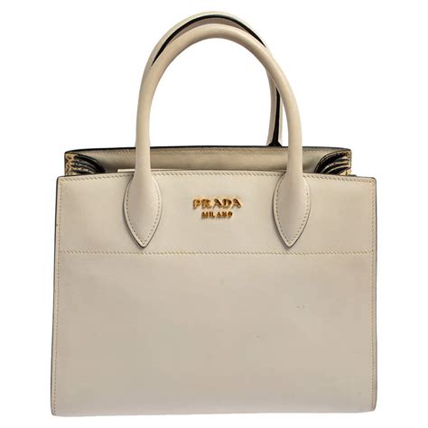 prada bibliotheque tote beige